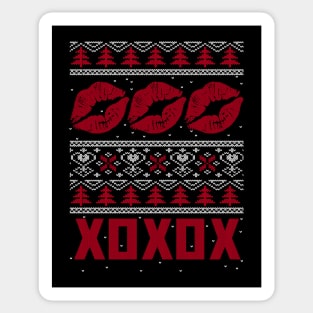 Ugly Christmas Sweater - Hugs and kisses Sticker